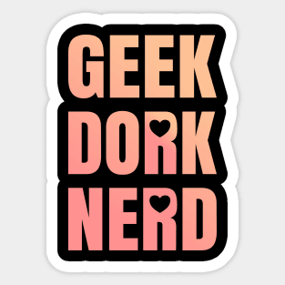 Geek Dork Nerd Sticker